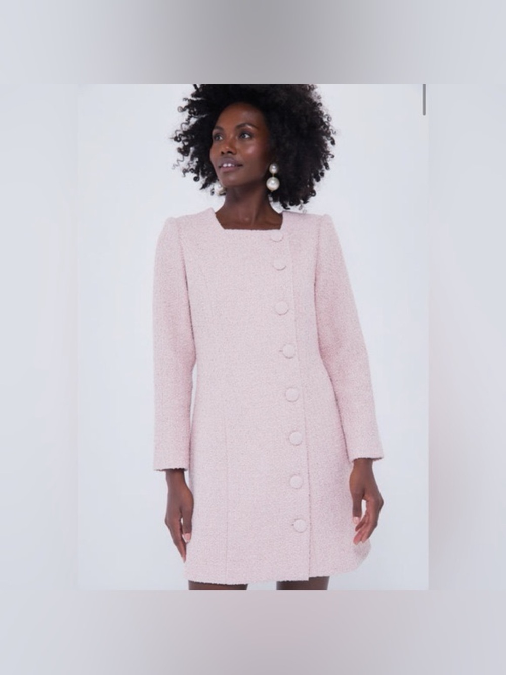NWT Tuckernuck Birkley Pink Tweed Dress Size S